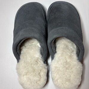 Men's Charcoal Suede Loafers with Plush Lining